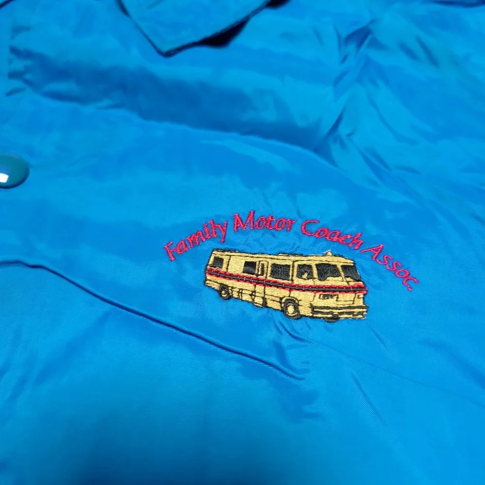 Vintage 90s USA Auburn‎ Sportswear Family Motor Coach Windbreaker Mens XXL Lined